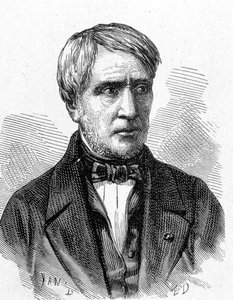 Porträt von Antoine César Becquerel (1788 - 1878), französischer Physiker - in „Album der Wissenschaft; berühmte Gelehrte; Große Entdeckungen“ 1896.