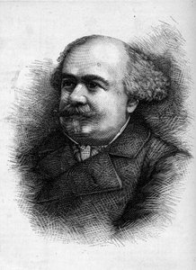 Porträt von Antoine „Tony“ Revillon (1832-1898), französischer Journalist und Abgeordneter. Gravur in „Le Monde Illustré“ Nr. 1276 vom 10. September von French School