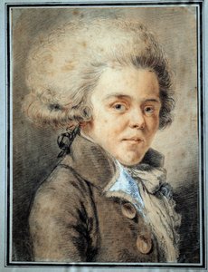 Porträt von Antoine de Rivarol (1753-1801) französischer Polemiker und Schriftsteller Aquarell der französischen Schule von French School