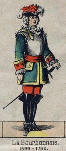 Porträt von Bertrand François Mahé, Comte de La Bourdonnais (1699-1755), französischer Admiral. Bild von Epinal aus dem späten 19. Jahrhundert.