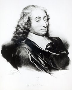 Porträt von Blaise Pascal (1623-62), graviert von Francois Seraphin Delpech (1778-1825)