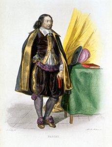 Porträt von Blaise Pascal - in „Le Plutarque Français“ von Mennechet