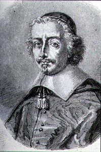 Porträt von Kardinal Mazarin (1602-61) (Stich)