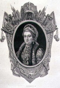 Porträt von Katharina II. der Großen (1729-96) von French School