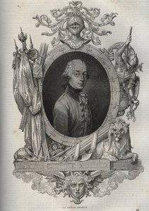Porträt von Charles-Louis von Österreich-Teschen, Erzherzog von Österreich, Herzog von Teschen - aus „New National Encyclopedia“ von Maurice La Charest. von French School