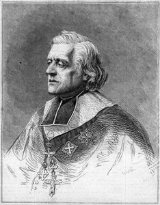 Porträt von Charles Joseph Eugene de Mazenod (1782-1861), Bischof von Marseille. Gravur in „The Illustrous World“ Nr. 216 vom 1. Juni von French School
