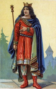 Porträt von Childebert III., König der Franken von 695 bis 711 von French School