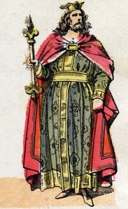 Porträt von Childebert I (ca. 497 - 558), König der Franken von French School