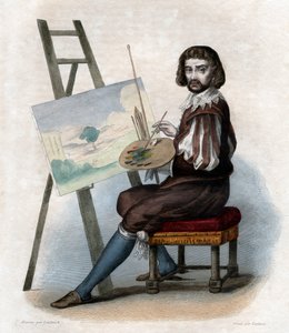 Porträt von Claude Gellée genannt Le Lorrain (1600-1682), französischer Maler