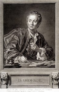Porträt von Diderot aus der Enzyklopädie von Diderot und d