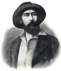 Porträt von Doktor Noel Eugene Ballay (1847-1902), französischer Entdecker und Kolonialverwalter, der zweite Generalgouverneur von Französisch-Westafrika. Gravur 1902. Private Sammlung. von French School
