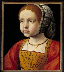 Porträt von Eleonore von Habsburg als Kind, Königin von Portugal und dann von Frankreich (1498-1558)