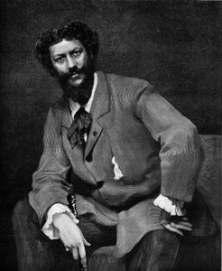 Porträt von Émile Auguste Carolus Duran (Charles Duran oder Carolus-Duran) (1837-1917), französischer Maler. Gravur von Valletta in „Das illustre Universum“ Nr. 1204 vom 24. April 1880.