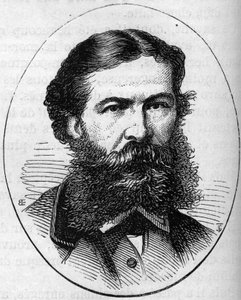 Porträt von Ernest Antoine Auguste Hébert (1817-1908), französischer Maler. Gravur in „Le Monde Illustré“ Nr. 890 vom 2. Mai 1874 von French School