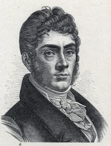 Porträt von Étienne Nicolas Méhul (1763-1817), französischer Komponist. Gravur von 1889. Private Sammlung von French School