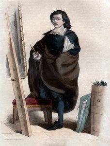 Porträt von Eustache Le Sueur oder Lesueur (1617-1655), französischer Maler