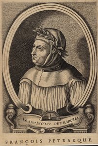 Porträt von Francesco Petrarca von French School