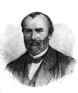 Porträt von François-Saturnin-Léonide Babaud-Laribière (1819-1873), französischer Politiker und Freimaurer - Kupferstich von 1870
