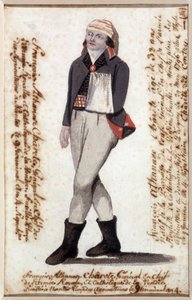 Porträt von Francois Athanase (Francois-Athanase) de Charette de la Contrie (1763-1796), Arm in einer Schlinge, royalistischer Anführer der Vendée - Musée Dobrée, Nantes von French School
