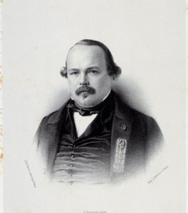 Porträt von Francois Auguste Perrinon (1812-1861), Abgeordneter von Martinique. Gravur des 19. Jahrhunderts. Chartres, Museum der Schönen Künste von French School