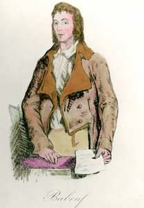 Porträt von Francois Babeuf dit Gracchus (1760 - 1797) Revolutionär. Gravur von French School