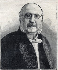 Porträt von Francois Jules Suisse dit Jules Simon (1814-1896), französischer Philosoph und Staatsmann, in "Le Petit Parisien"