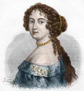Porträt von Françoise Athénaïs de Rochechouart de Mortemart, Marquise de Montespan (1640-1707). Gravur von 1879.