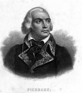 Porträt von General Charles Pichegru (1761 - 1804) - in „Revolution francaise“ von Thiers. 19. Jahrhundert von French School