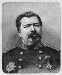 Porträt von General Davout, Großkanzler der Ehrenlegion. Gravur in „La gazette du dimanche“ vom 12. Dezember 1895