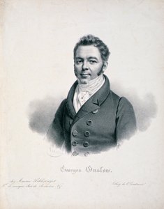 Porträt von George Onslow (1784-1853) graviert von C. Constance
