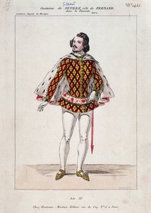 Porträt von Gilbert Duprez, französischer Tenor und Komponist in "La Favorite" von Gaetano Donizetti