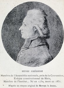 Porträt von Henri, bekannt als der Abbé Grégoire (1750-1831), französischer Geistlicher und Politiker