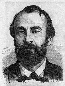 Porträt von Henry Giffard (1825 - 1882), französischer Ingenieur - in „Album der Wissenschaft; berühmte Wissenschaftler; Große Entdeckungen“ 1896