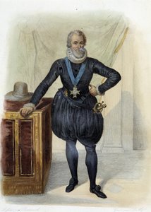 Porträt von Heinrich IV., König von Frankreich (1553-1610) - in „Le Plutarque français“, Ed. Mennechet von French School