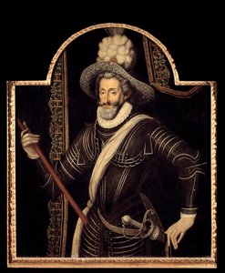 Porträt von Heinrich IV. in weißer Kürass und Feder, König von Frankreich und Navarra (1553-1610) von French School
