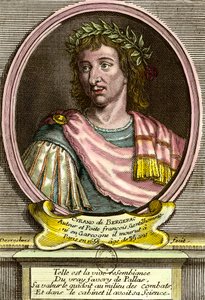 Porträt von Hercules Savinien von Cyrano de Bergerac (1619 - 1655) französischer Schriftsteller.