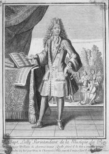 Porträt von Jean-Baptiste Lully (1632-87)