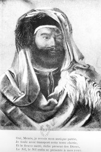 Porträt von Jean-Francois Champollion (1790-1832) in orientalischer Kleidung