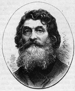 Porträt von Jean Baptiste Paul Cabet (1815-1876), französischer Bildhauer. Gravur in „Le Monde Illustré“ Nr. 890 vom 2. Mai 1874