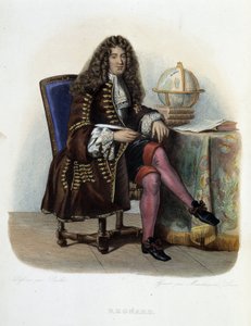 Porträt von Jean Francois Regnard, französischer Schriftsteller und Dramatiker (1655-1709) - in „Le Plutarque français“, von Mennechet