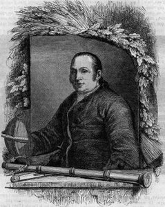 Porträt von Jean George (Johann Georg) Palitzsch (1723-1788), deutscher Astronom. Gravur in „Le Magasin pittoresque“