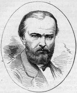 Porträt von Jean Jacques Henner (1829-1905), französischer Maler. Gravur in „Le Monde Illustré“ Nr. 890 vom 2. Mai 1874.
