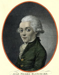 Porträt von Jean Pierre (Jean-Pierre) Blanchard (1753-1809), französischer Aeronaut.