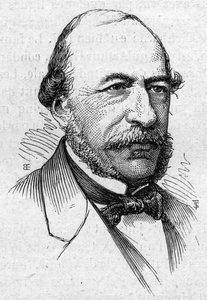 Porträt von Joseph Autran (1813-1877), französischer Dichter und Akademiker. Gravur in „Le Monde Illustré“ Nr. 883 vom 14. März 1874