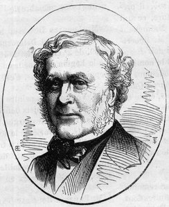 Porträt von Joseph Louis Duc (1802-1879), französischer Architekt. Gravur in „Le Monde Illustré“ Nr. 890 vom 2. Mai 1874