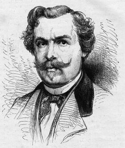 Porträt von Jules de Goncourt (1830-1870), französischer Schriftsteller. Gravur in „Le Monde Illustré“ Nr. 690 vom 2. Juli 1870.