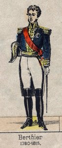 Porträt von Louis Alexandre Berthier (1753-1815), Prinz von Neuchâtel, Marschall von Frankreich - Bild von Epinal aus dem späten 19. Jahrhundert - Private Sammlung von French School