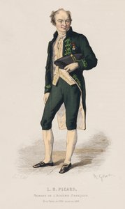 Porträt von Louis Benoit Picard, französischer Dramatiker von French School