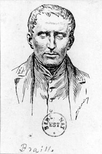 Porträt von Louis Braille von French School
