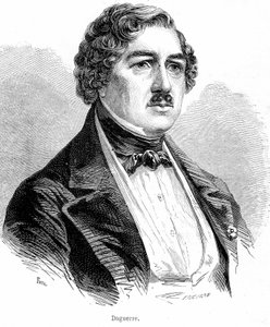 Porträt von Louis Daguerre - Gravur